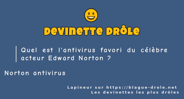 Quel est l'antivirus favori du célèbre...