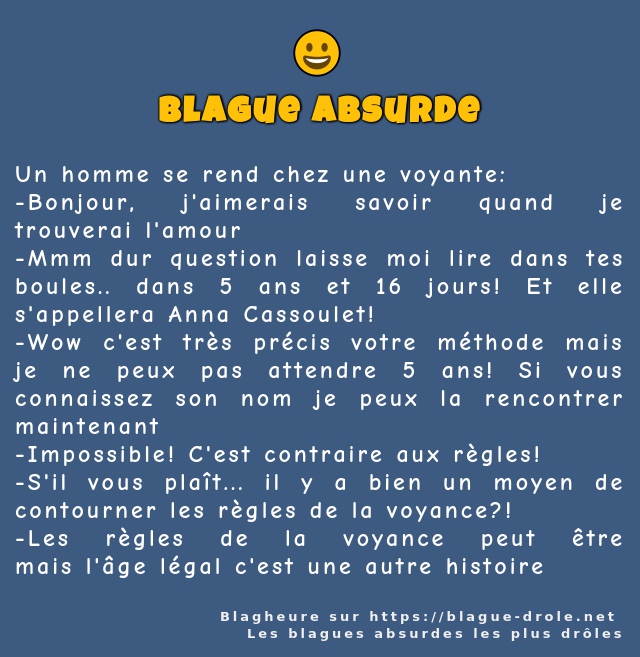 Un homme se rend chez une voyante: