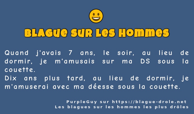 Quand j'avais 7 ans, le soir, au lieu de...