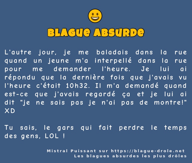 L'autre jour, je me baladais dans la rue...