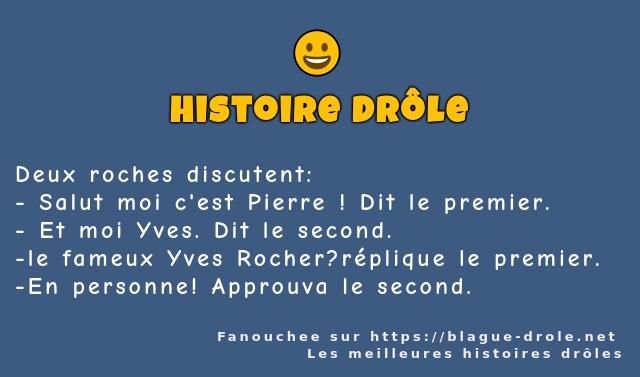 Deux roches discutent: