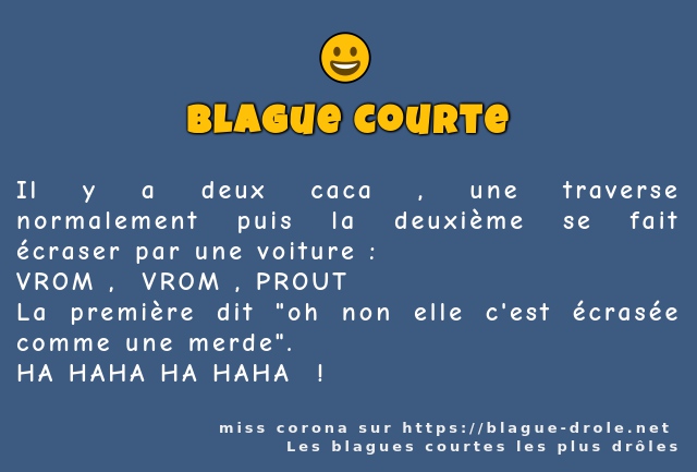 Il y a deux caca , une traverse normalement...