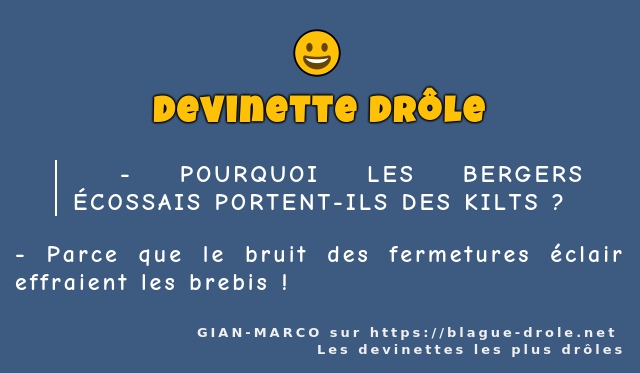  - POURQUOI LES BERGERS ÉCOSSAIS PORTENT-ILS...