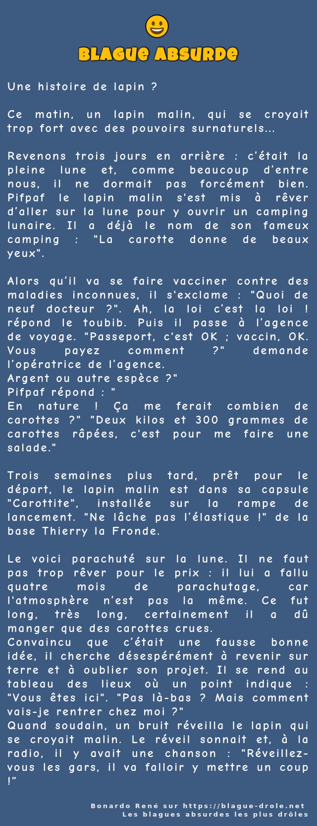 Une histoire de lapin ?