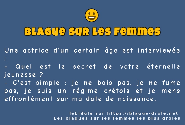 Une actrice d'un certain âge est interviewée...