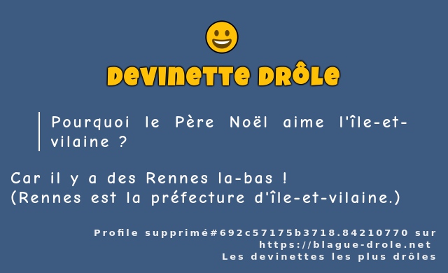 Pourquoi le Père Noël aime l'île-et-vilaine ?