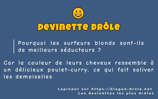 Pourquoi les surfeurs blonds sont-ils de...