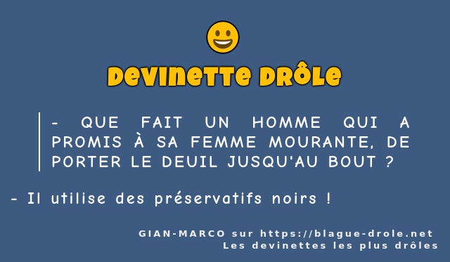 QUE FAIT UN HOMME QUI A PROMIS À SA FEMME...