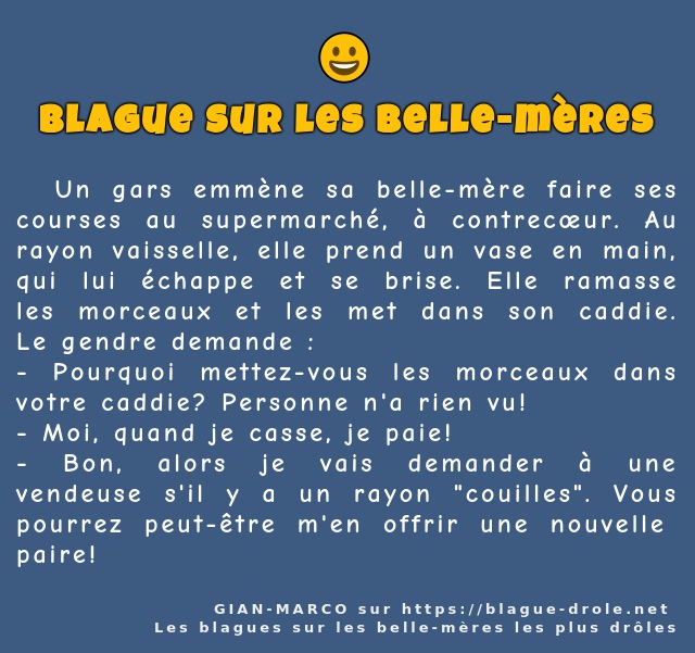   Un gars emmène sa belle-mère faire ses...