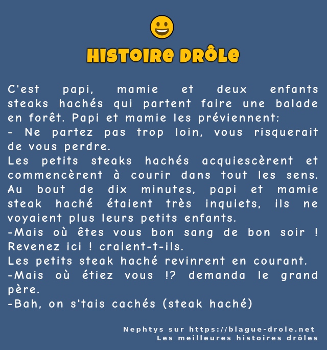 C'est papi, mamie et deux enfants...