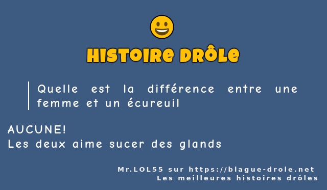 Quelle est la différence entre une femme et...