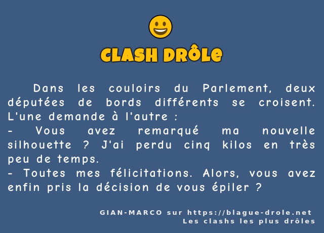   Dans les couloirs du Parlement, deux...