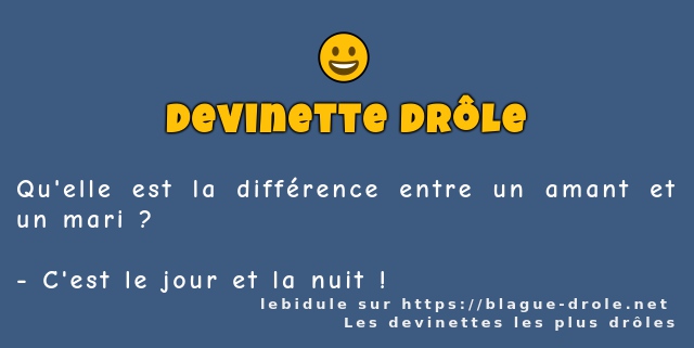 Qu'elle est la différence entre un amant et...