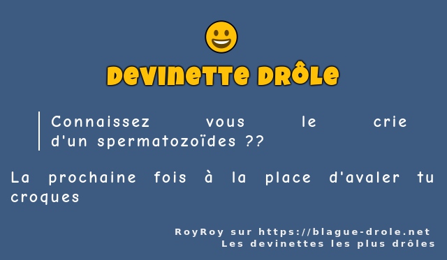 Connaissez vous le crie...