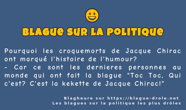 Pourquoi les croquemorts de Jacque Chirac...