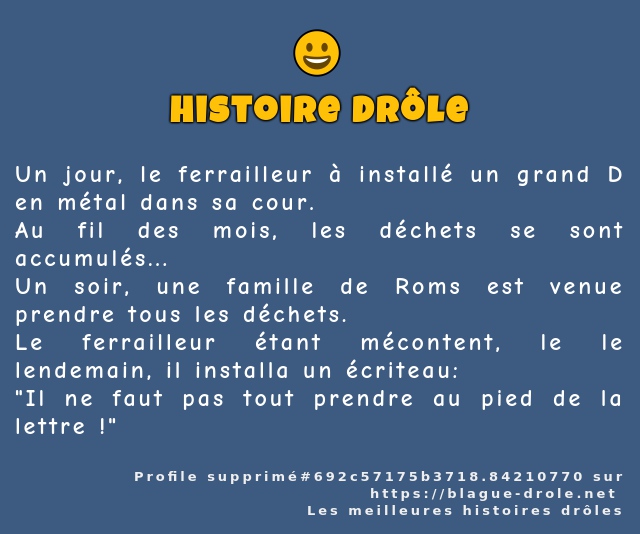 Un jour, le ferrailleur à installé un grand...