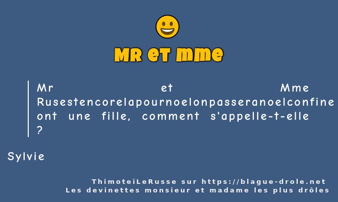 Mr et Mme...