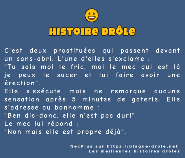 C'est deux prostituées qui passent devant un...