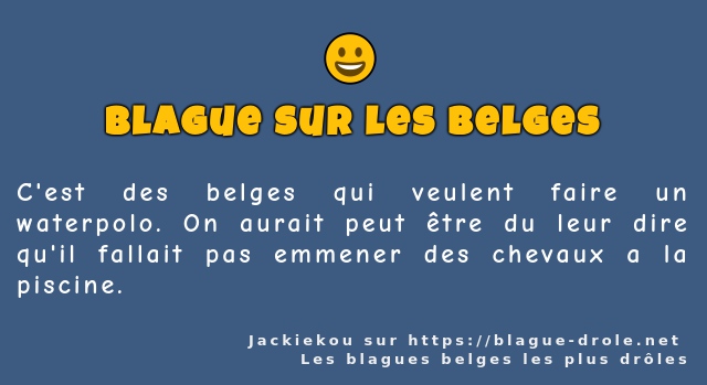 C'est des belges qui veulent faire un...