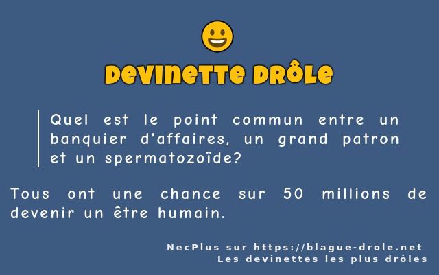 Quel est le point commun entre un banquier...