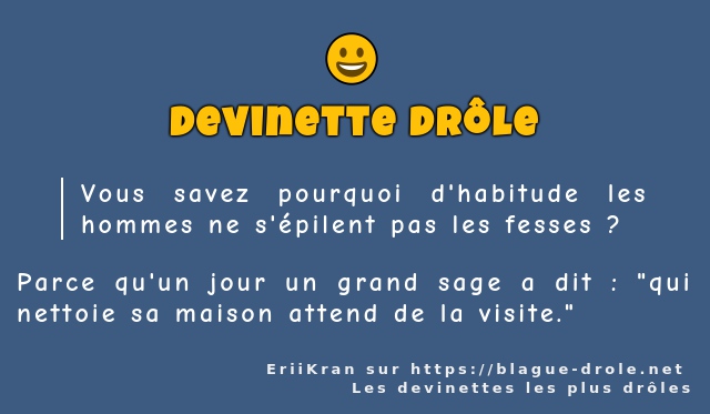 Vous savez pourquoi d'habitude les hommes ne...