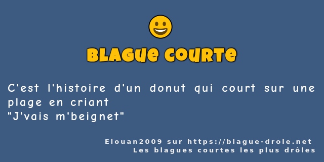 C'est l'histoire d'un donut qui court sur...