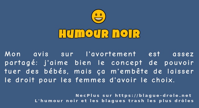 Mon avis sur l'avortement est assez partagé:...