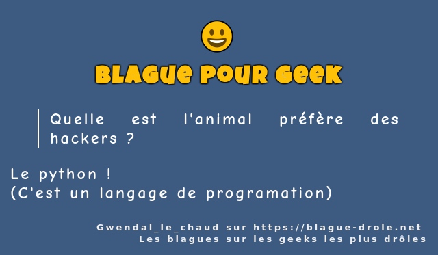 Quelle est l'animal préfère des hackers ?