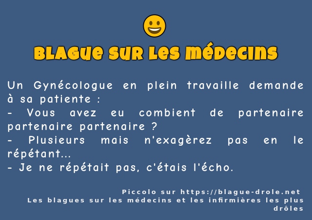 Un Gynécologue en plein travaille demande...