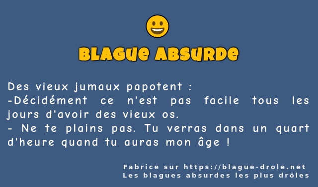 Des vieux jumaux papotent :