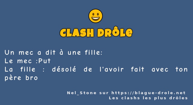 Un mec a dit à une fille: