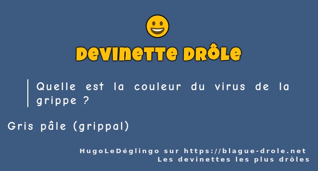 Quelle est la couleur du virus de la grippe ?
