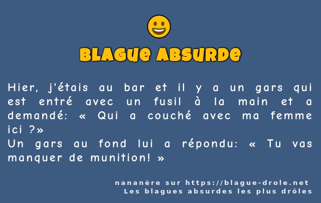Hier, j'étais au bar et il y a un gars qui...