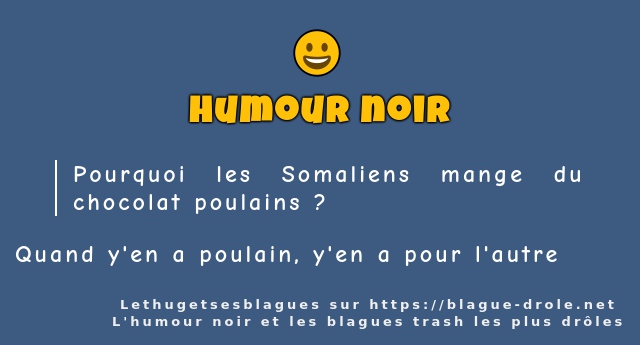 Pourquoi les Somaliens mange du chocolat...