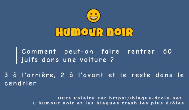 Comment peut-on faire rentrer 60 juifs dans...