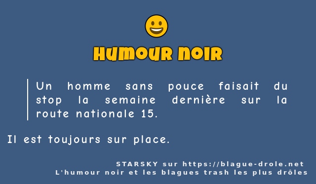 Un homme sans pouce faisait du stop la...
