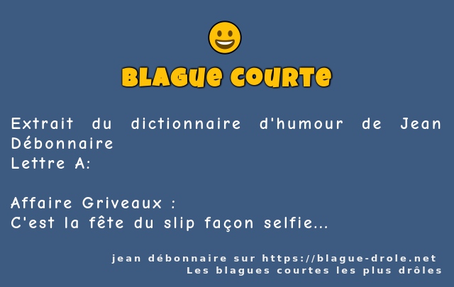 Extrait du dictionnaire d'humour de Jean...