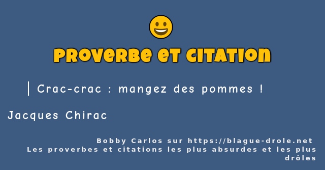 Crac-crac : mangez des pommes !