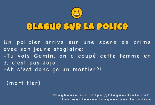 Un policier arrive sur une scene de crime...