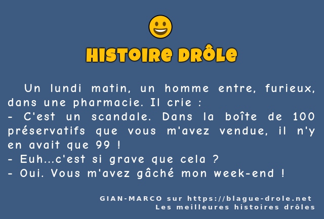   Un lundi matin, un homme entre, furieux,...