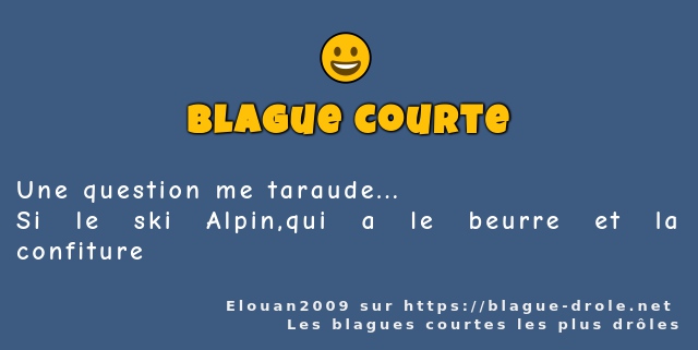 Une question me taraude...