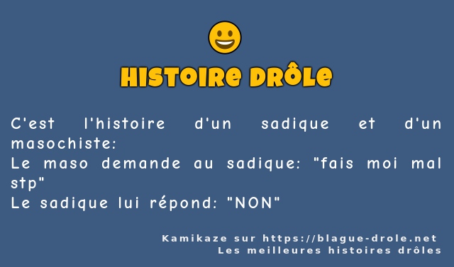 C'est l'histoire d'un sadique et d'un...