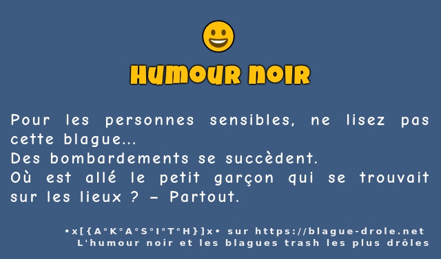 Pour les personnes sensibles, ne lisez pas...