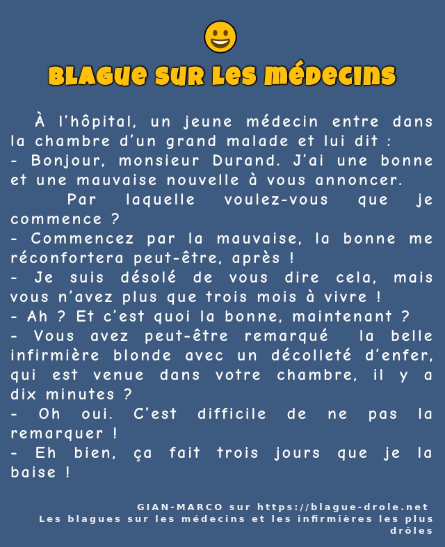   À l’hôpital, un jeune médecin entre dans...