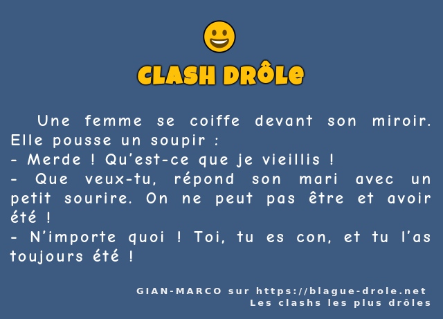   Une femme se coiffe devant son miroir....