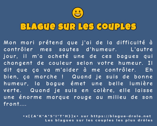 Mon mari prétend que j'ai de la difficulté à...
