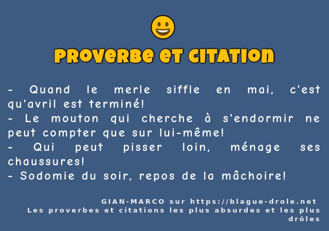 Quand le merle siffle en mai, c'est qu'avril...