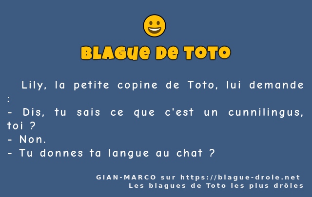   Lily, la petite copine de Toto, lui...