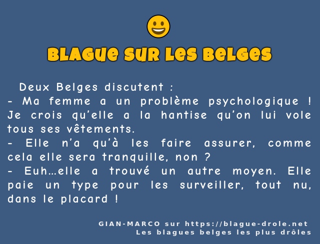   Deux Belges discutent :