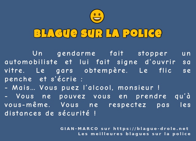   Un gendarme fait stopper un automobiliste...